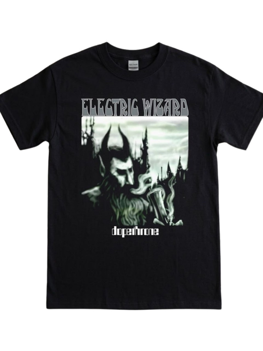 Electric Wizard Black Graphic Tee - Dope Throne Design